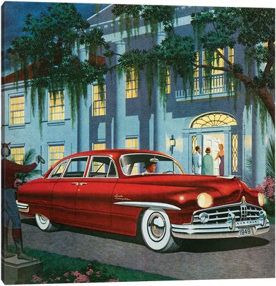 1949 Lincoln Magazine Advert Canvas Art Print