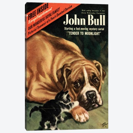 1951 John Bull Magazine Cover Canvas Print #TAA432} by The Advertising Archives Canvas Art
