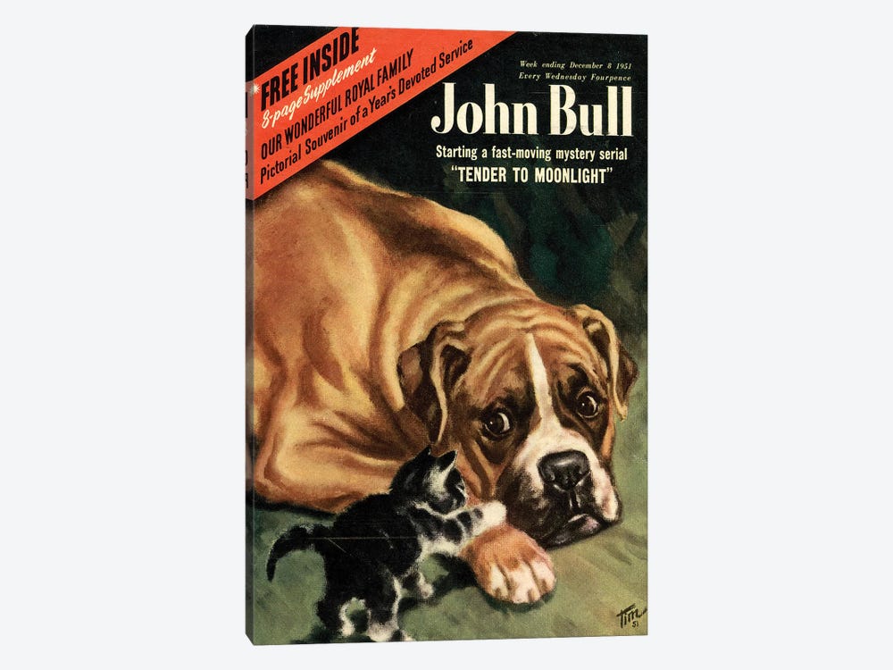 1951 John Bull Magazine Cover by The Advertising Archives 1-piece Canvas Print