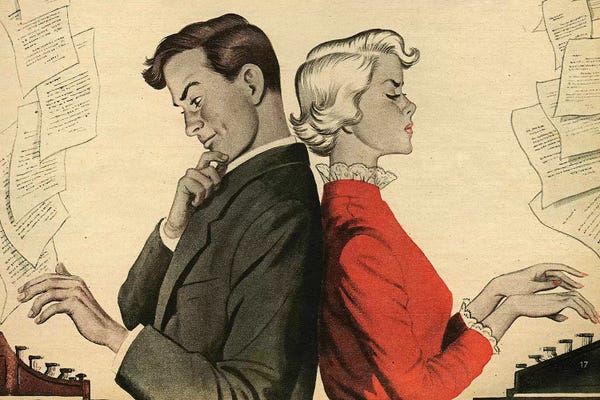 1951 UK Story Illustrations Magazine Plate