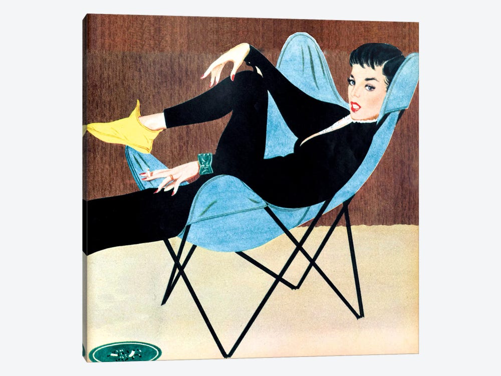 1951 Woman Magazine Plate by The Advertising Archives 1-piece Canvas Wall Art