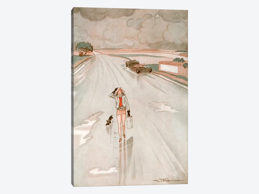 1920s La Vie Parisienne Magazine Plate by The Advertising Archives 1-piece Canvas Wall Art