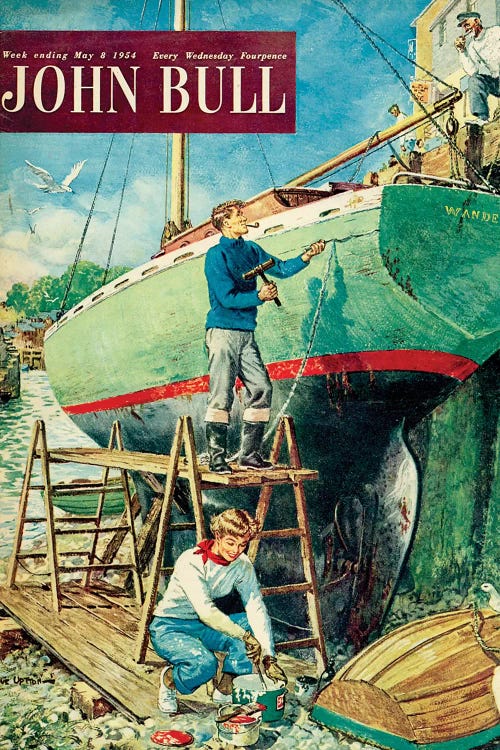 1954 John Bull Magazine Cover by The Advertising Archives wall art