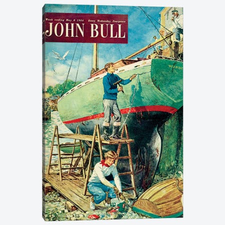 1954 John Bull Magazine Cover Canvas Print #TAA444} by The Advertising Archives Canvas Art