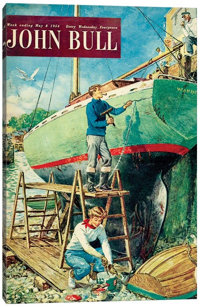 1954 John Bull Magazine Cover Canvas Art Print - The Advertising Archives