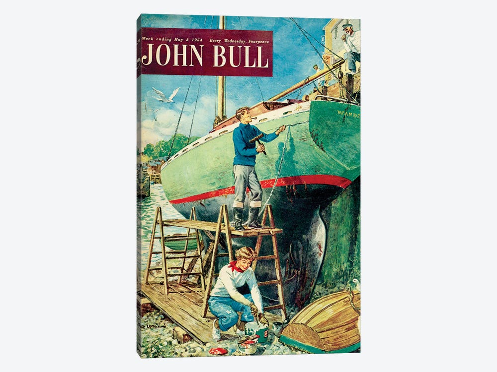 1954 John Bull Magazine Cover by The Advertising Archives 1-piece Canvas Artwork