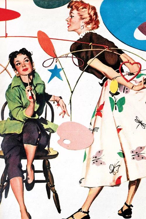 1954 Woman Plate I by The Advertising Archives wall art