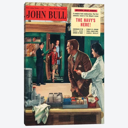 1955 John Bull Magazine Cover Canvas Print #TAA449} by The Advertising Archives Art Print