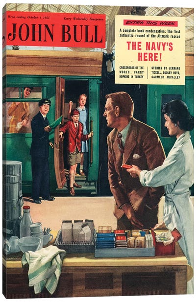 1955 John Bull Magazine Cover Canvas Art Print
