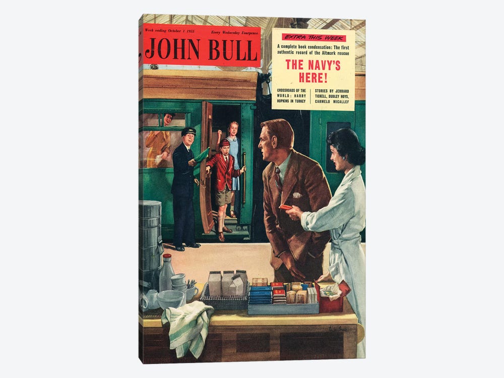 1955 John Bull Magazine Cover by The Advertising Archives 1-piece Canvas Print