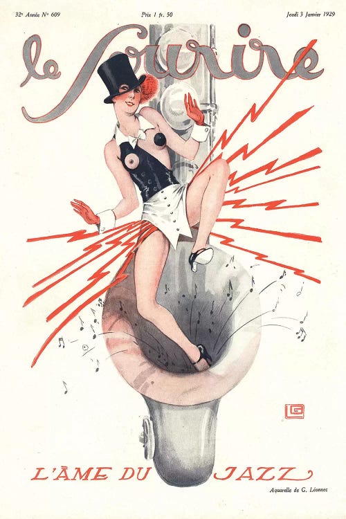 1920s Le Sourire Magazine Cover