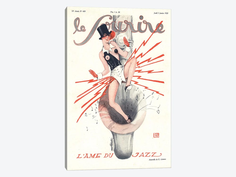 1920s Le Sourire Magazine Cover by The Advertising Archives 1-piece Art Print