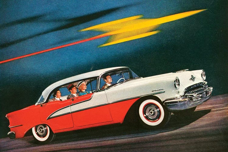 1955 Oldsmobile Magazine Advert Detail