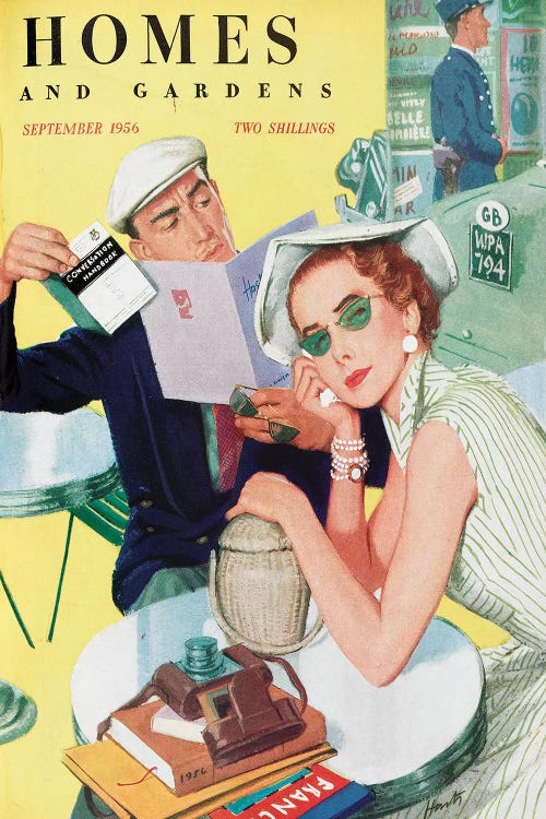1956 Homes And Gardens Magazine Cover by The Advertising Archives wall art