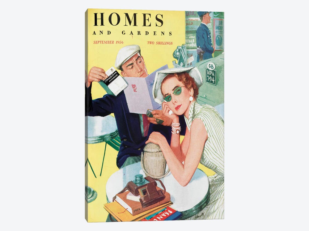 1956 Homes And Gardens Magazine Cover by The Advertising Archives 1-piece Canvas Print