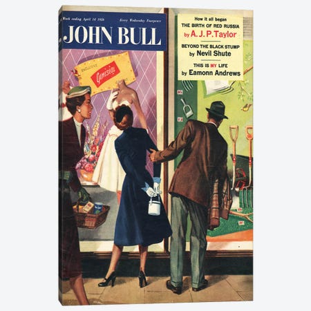 1956 John Bull Magazine Cover Canvas Print #TAA455} by The Advertising Archives Canvas Art Print