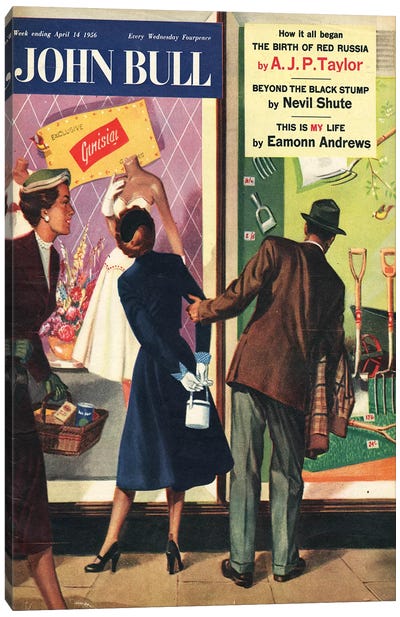 1956 John Bull Magazine Cover Canvas Art Print