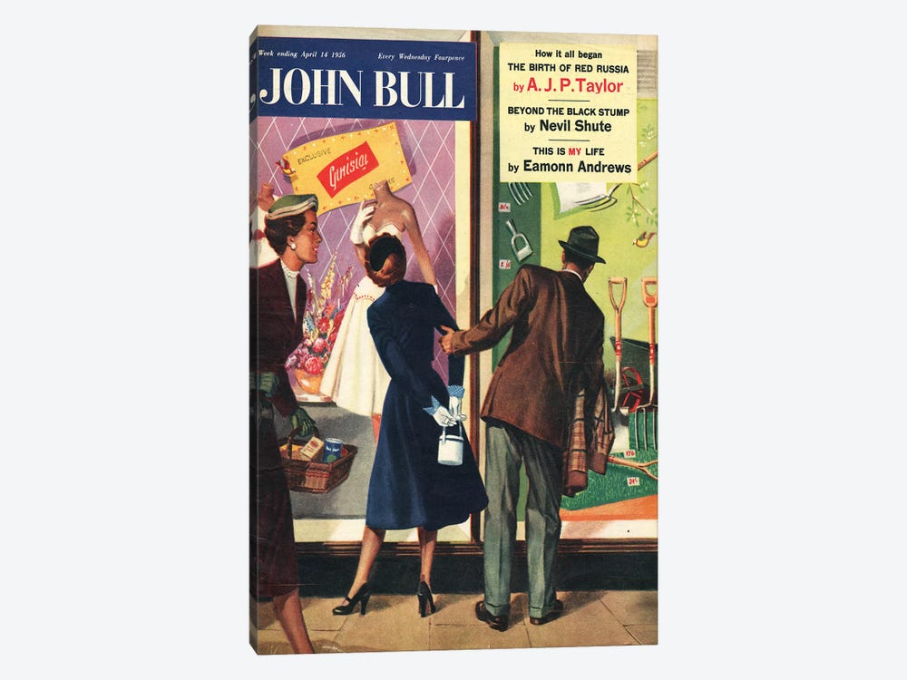 1956 John Bull Magazine Cover by The Advertising Archives 1-piece Canvas Art