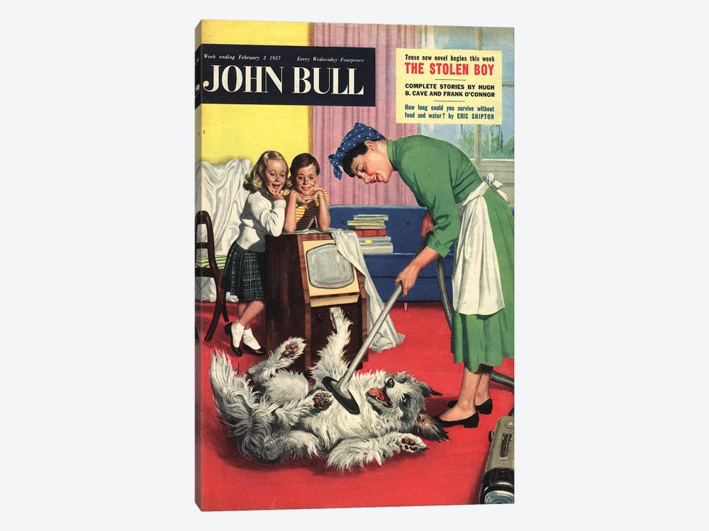 1957 John Bull Magazine Cover by The Advertising Archives 1-piece Canvas Art Print