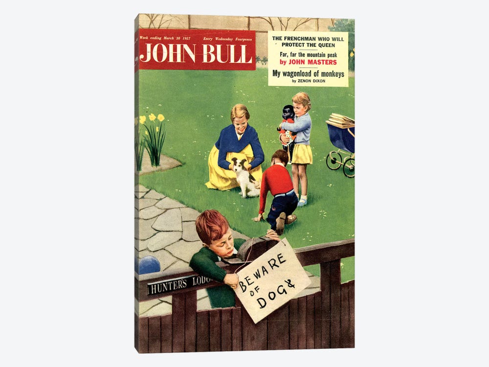1957 John Bull Magazine Cover by The Advertising Archives 1-piece Canvas Wall Art