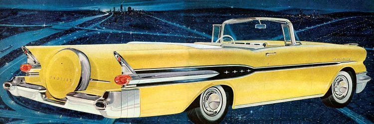 1957 Pontiac Magazine Advert Detail by The Advertising Archives wall art
