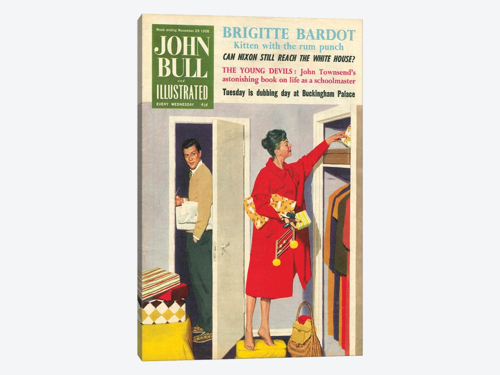 1958 John Bull Magazine Cover by The Advertising Archives 1-piece Canvas Print