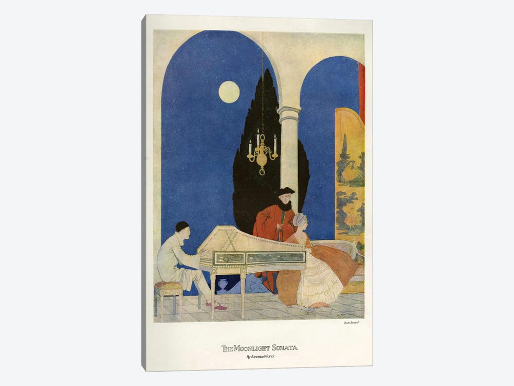1920s The Moonlight Sonata Magazine Plate by The Advertising Archives 1-piece Canvas Print