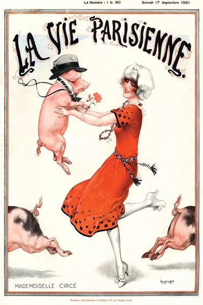 1921 La Vie Parisienne Magaz - Canvas Print | The Advertising Archives