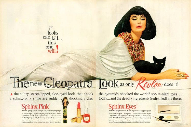 1962 Revlon Cosmetics Magazine Advert