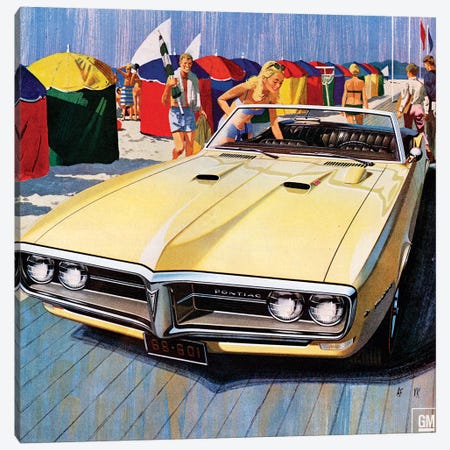 1968 Pontiac Magazine Advert Detail Canvas Print #TAA472} by The Advertising Archives Canvas Artwork