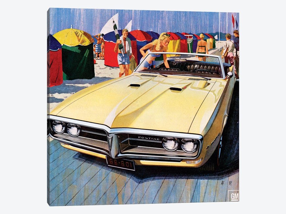 1968 Pontiac Magazine Advert Detail by The Advertising Archives 1-piece Canvas Print