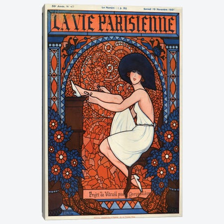 1921 La Vie Parisienne Magazine Cover Canvas Print #TAA48} by The Advertising Archives Canvas Print