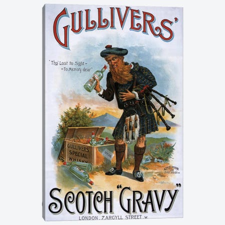 1899 Gulliver's Whisky Advert Canvas Print #TAA4} by The Advertising Archives Canvas Wall Art