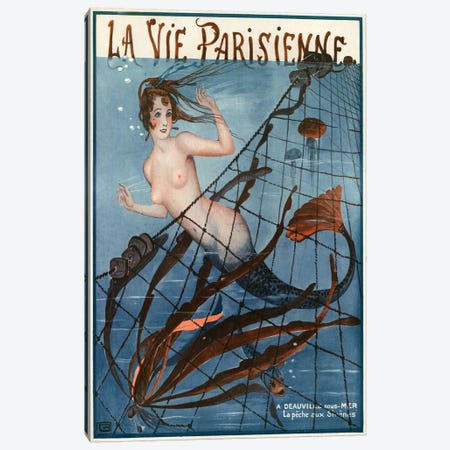 1921 La Vie Parisienne Magazine Cover Canvas Print #TAA50} by The Advertising Archives Canvas Artwork