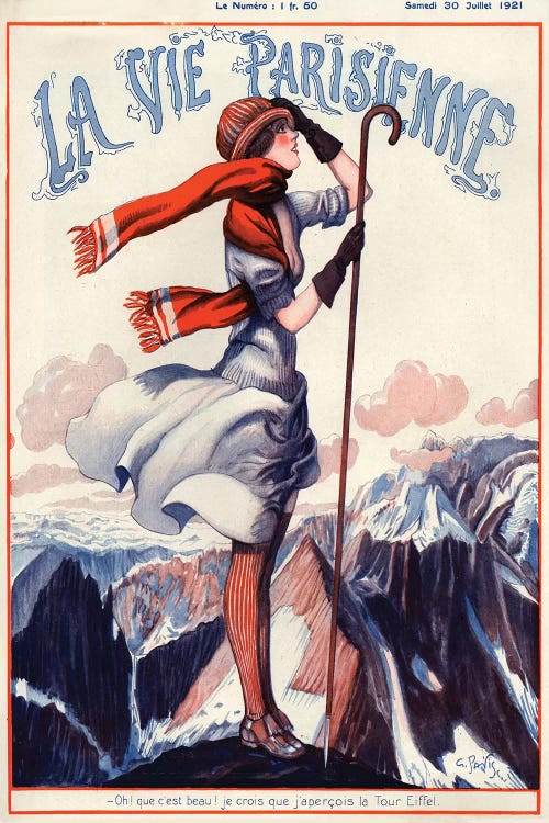 1921 La Vie Parisienne Magazine Cover