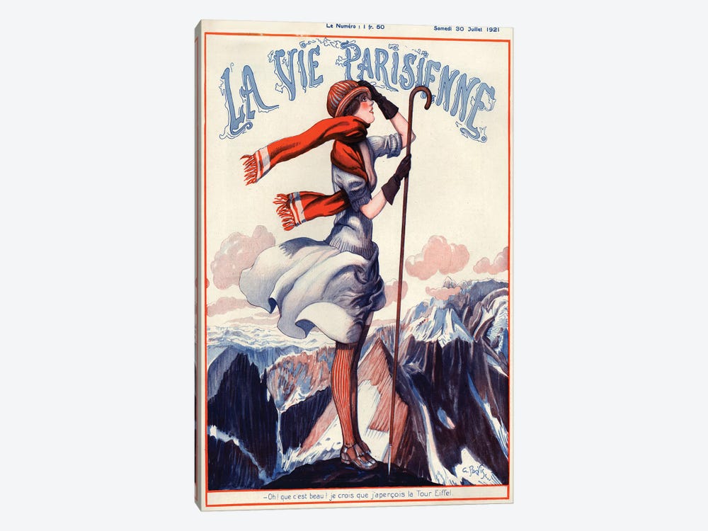 1921 La Vie Parisienne Magazine Cover by The Advertising Archives 1-piece Art Print