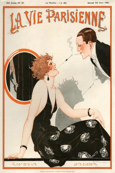 1921 La Vie Parisienne Mag - Canvas Artwork | The Advertising Archives