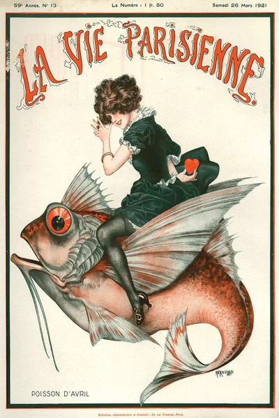 1921 La Vie Parisienne Magazine - Art Print | The Advertising Archives