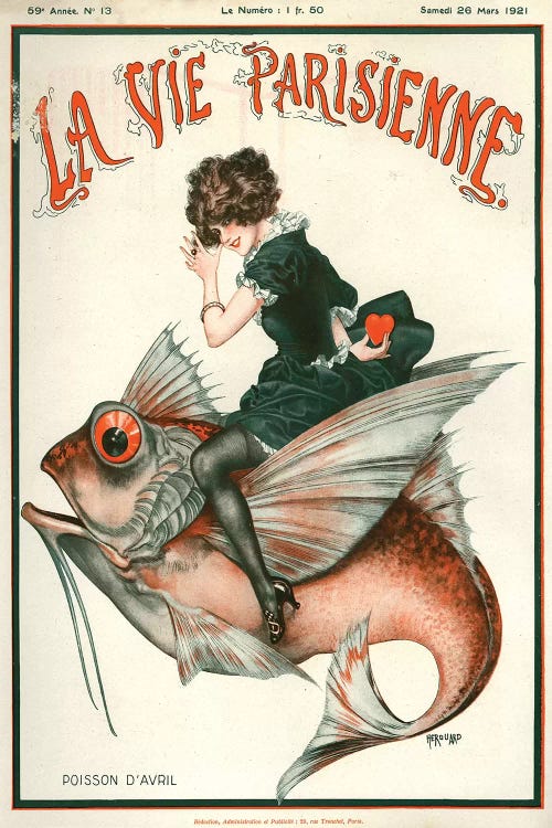 1921 La Vie Parisienne Magazine Cover