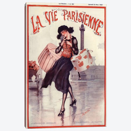 1921 La Vie Parisienne Magazine Cover Canvas Print #TAA54} by The Advertising Archives Art Print