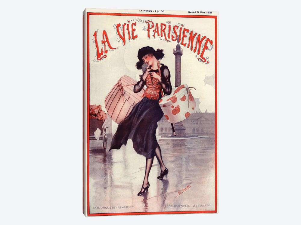 1921 La Vie Parisienne Magazine Cover by The Advertising Archives 1-piece Canvas Artwork