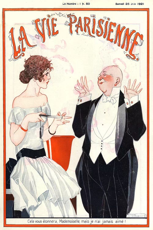 1921 La Vie Parisienne Magazine Cover