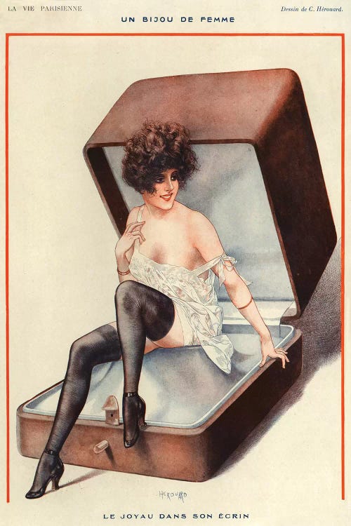 1921 La Vie Parisienne Magazine Plate