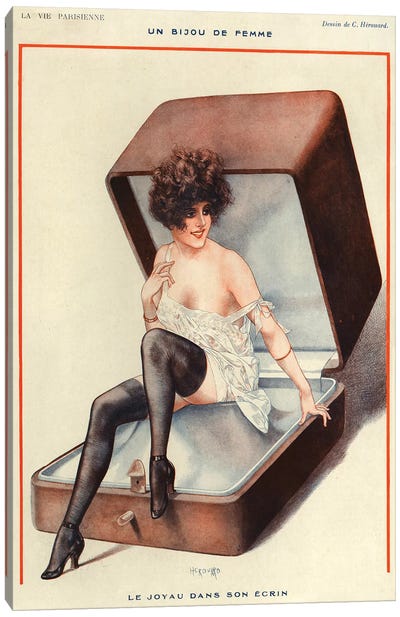1921 La Vie Parisienne Magazine Plate Canvas Art Print - The Advertising Archives