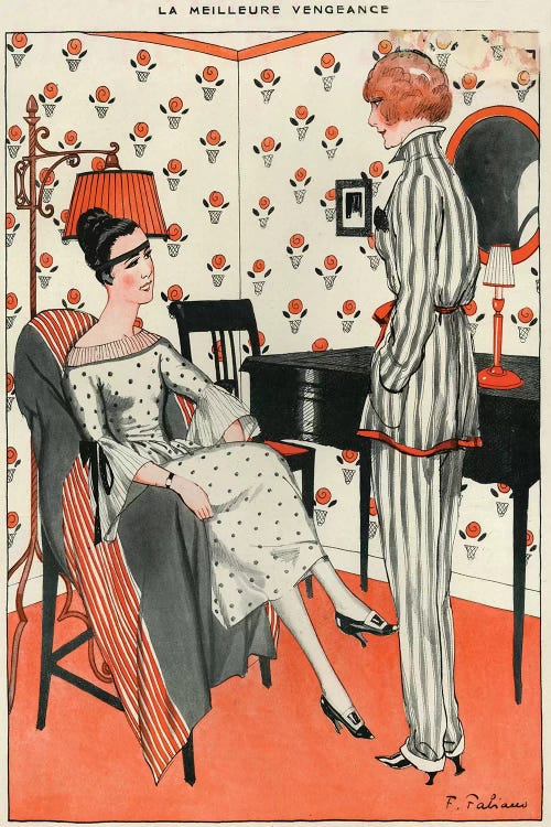 1921 La Vie Parisienne Magazine Plate