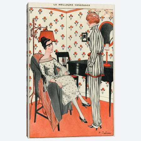 1921 La Vie Parisienne Magazine Plate Canvas Print #TAA57} by The Advertising Archives Canvas Art Print