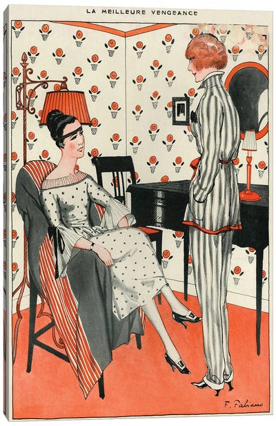 1921 La Vie Parisienne Magazine Plate Canvas Art Print - The Advertising Archives