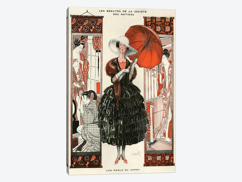 1921 La Vie Parisienne Magazine Plate by The Advertising Archives 1-piece Canvas Wall Art