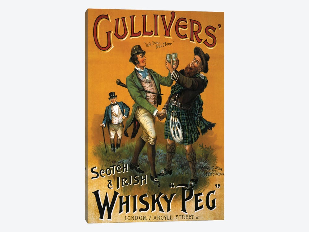 1899 Gulliver's Whisky Advert by The Advertising Archives 1-piece Canvas Artwork