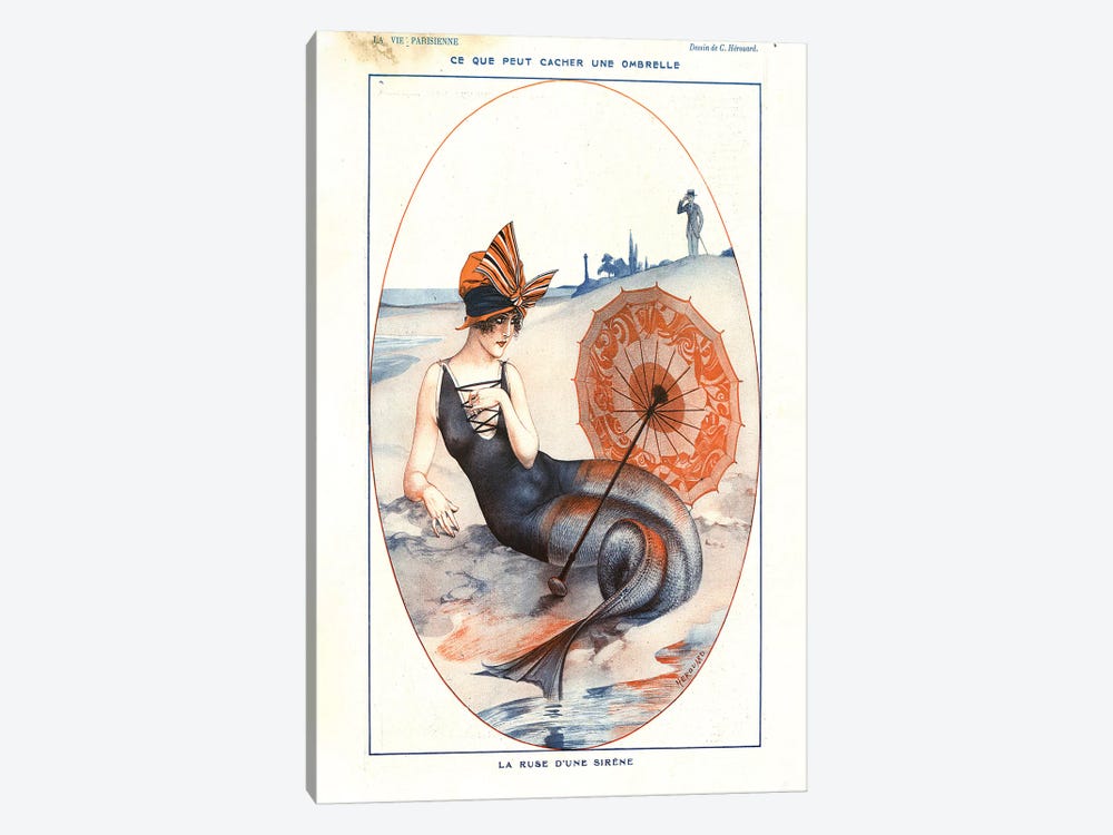 1921 La Vie Parisienne Magazine Plate by The Advertising Archives 1-piece Canvas Art Print
